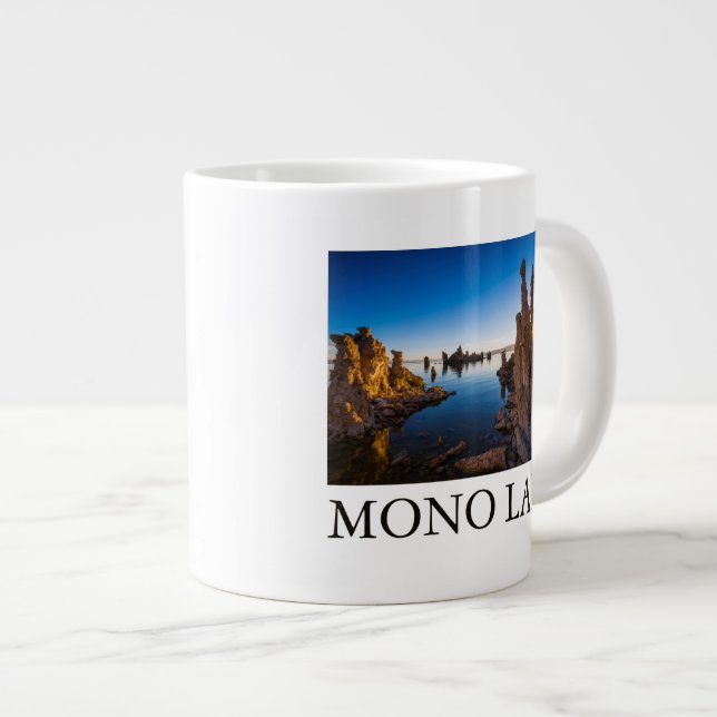 Sunrise at Mono lake, California Large Coffee Mug (Front Right)