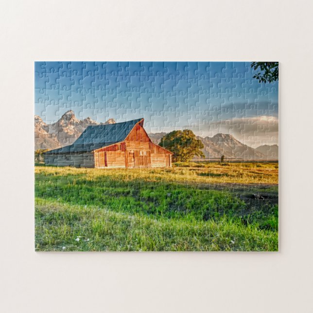 Sunrise at Moulton Barn Jigsaw Puzzle (Horizontal)