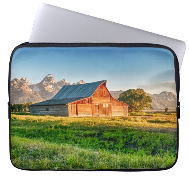 Sunrise at Moulton Barn Laptop Sleeve (Front)