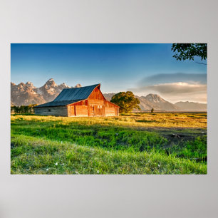 Sunrise at Moulton Barn Poster