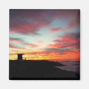 Sunrise at Newport Beach, CA Magnet
