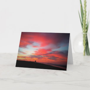 Sunrise at Newport Beach, California Card