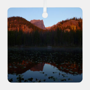 Sunrise at Nymph Lake I Metal Tree Decoration