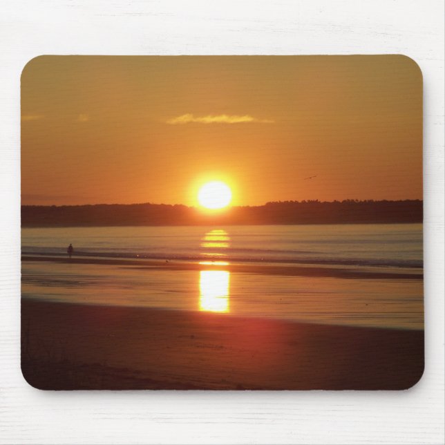 Sunrise at Old Orchard Beach, Maine Mouse Mat (Front)