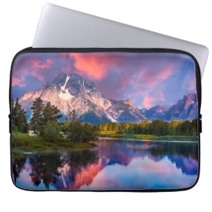 Sunrise at Oxbow Bend Laptop Sleeve