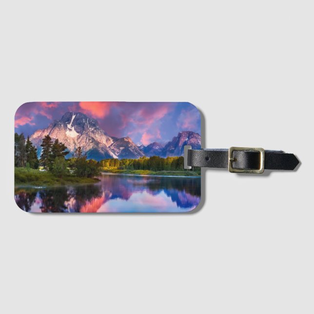 Sunrise at Oxbow Bend Luggage Tag (Front Horizontal)