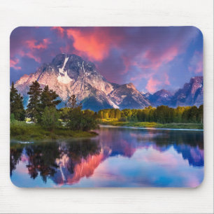 Sunrise at Oxbow Bend Mouse Mat