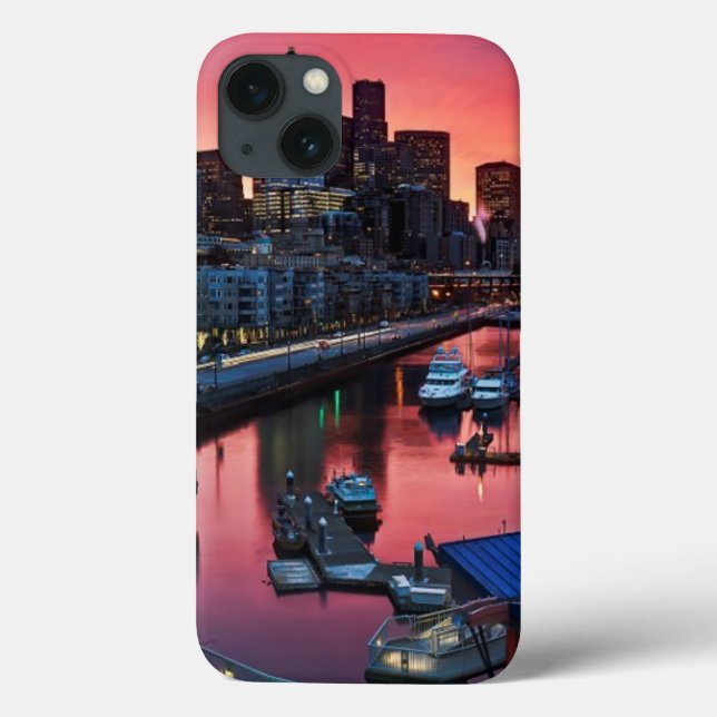 Sunrise at pier 66 looking down on bell harbour Case-Mate iPhone case (Back)