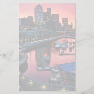 Sunrise at pier 66 looking down on bell harbour stationery