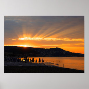 Sunrise At Promenade des Anglais Poster