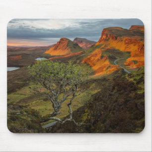 Sunrise at Quiraing mountains on Skye, Scotland Mouse Mat
