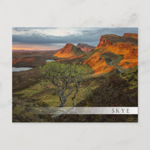 Sunrise at Quiraing mountains on Skye, Scotland Postcard