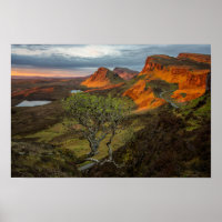 Sunrise at Quiraing mountains on Skye, Scotland