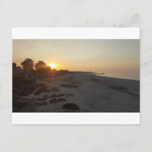Sunrise at Santa Cruz Beach Postcard
