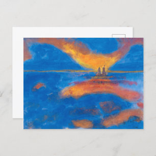 Sunrise at Sea   Emil Nolde   Postcard