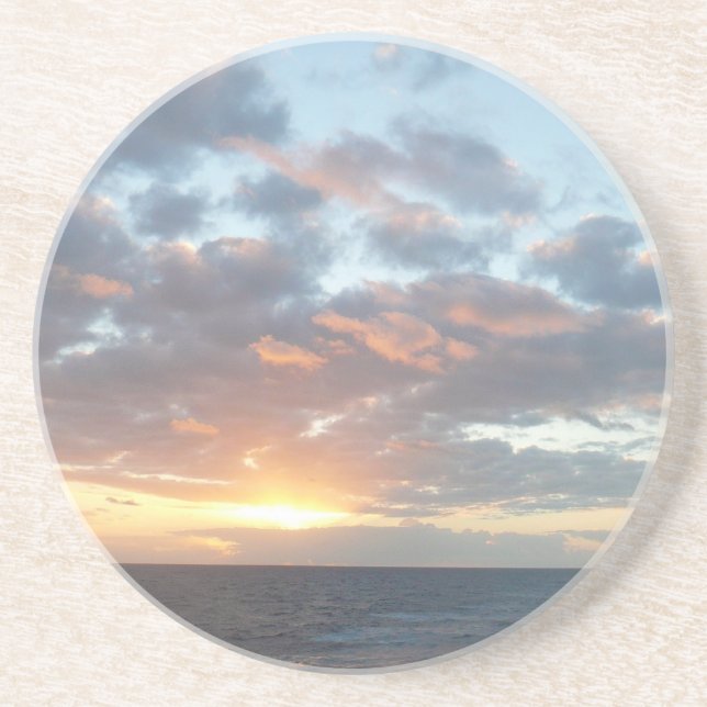 Sunrise at Sea I Pastel Seascape Coaster (Front)