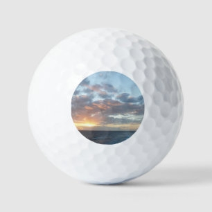 Sunrise at Sea I Pastel Seascape Golf Balls