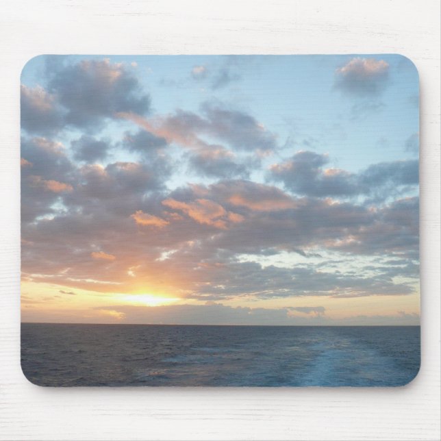 Sunrise at Sea I Pastel Seascape Mouse Mat (Front)