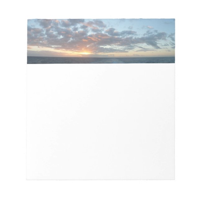 Sunrise at Sea I Pastel Seascape Notepad (Front)