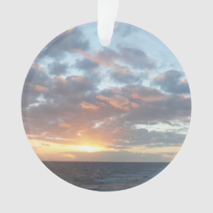 Sunrise at Sea I Pastel Seascape Ornament