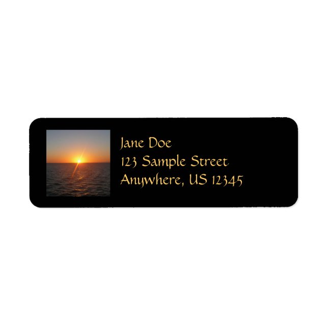Sunrise at Sea III Ocean Horizon Seascape (Front)
