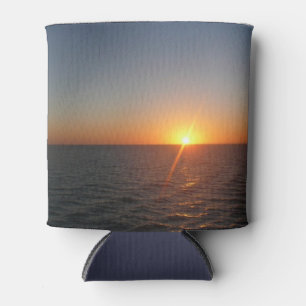 Sunrise at Sea III Ocean Horizon Seascape Can Cooler