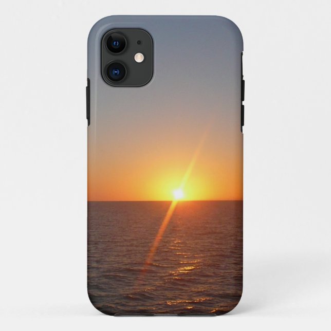 Sunrise at Sea III Ocean Horizon Seascape Case-Mate iPhone Case (Back)