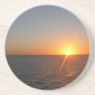 Sunrise at Sea III Ocean Horizon Seascape Coaster