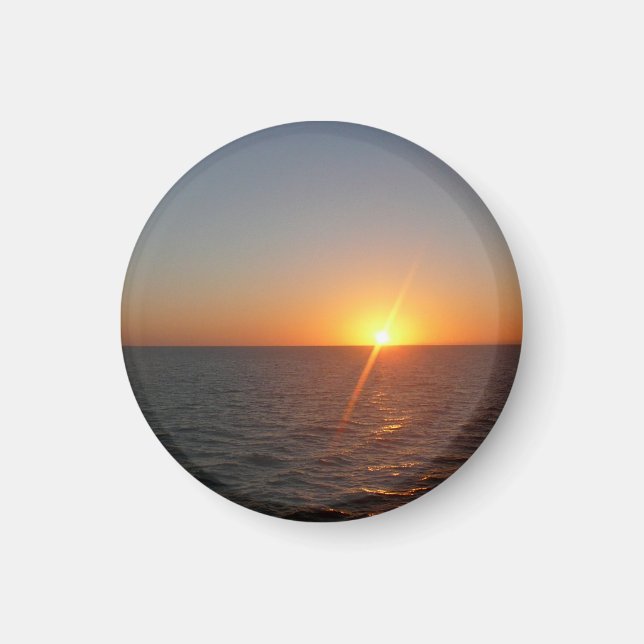 Sunrise at Sea III Ocean Horizon Seascape Magnet (Front)