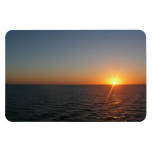 Sunrise at Sea III Ocean Horizon Seascape Magnet