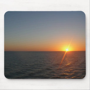 Sunrise at Sea III Ocean Horizon Seascape Mouse Mat