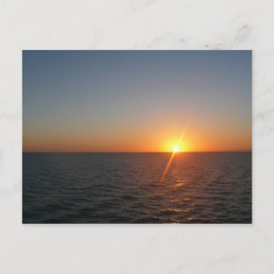 Sunrise at Sea III Ocean Horizon Seascape Postcard