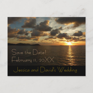 Sunrise at St. Thomas Save the Date Postcard