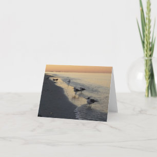 Sunrise at Sunset Beach Card