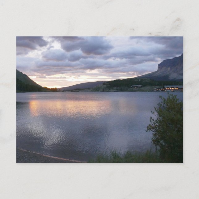Sunrise at Swiftcurrent Lake I Postcard (Front)
