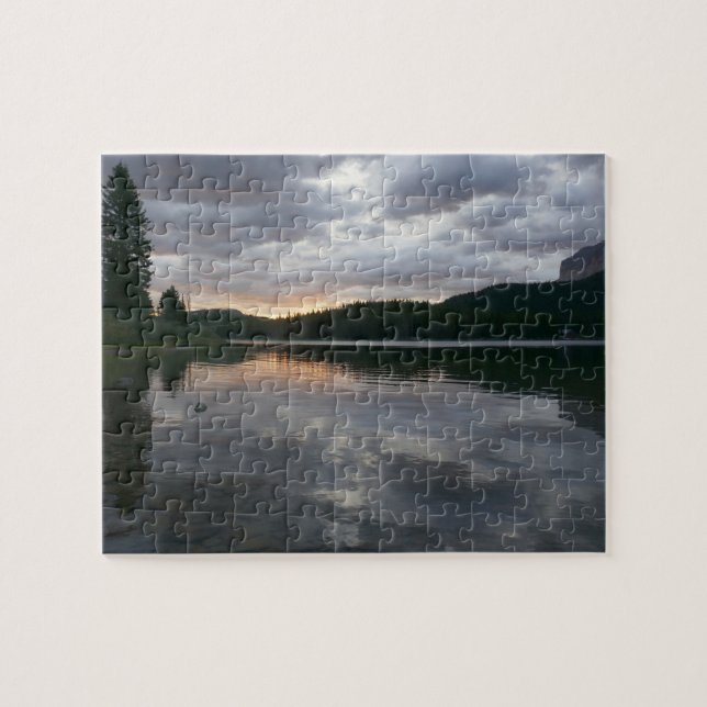 Sunrise at Swiftcurrent Lake II Jigsaw Puzzle (Horizontal)