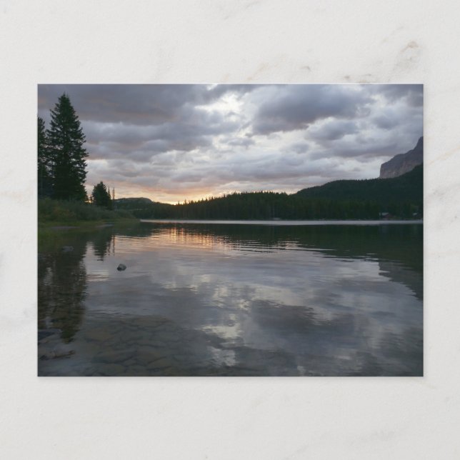 Sunrise at Swiftcurrent Lake II Postcard (Front)