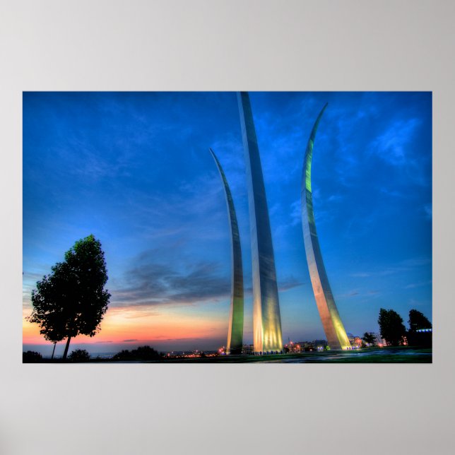 Sunrise at the Air Force Memorial Poster (Front)