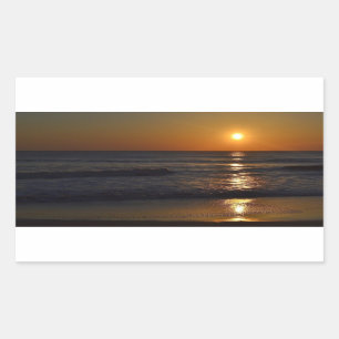 Sunrise at the Beach by Shirley Taylor Rectangular Sticker
