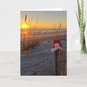 Sunrise at the beach Christmas card Amelia Island