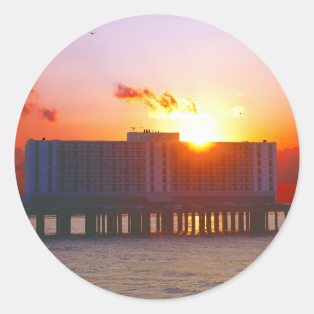 Sunrise At The Flagship Hotel Stickers (Front)