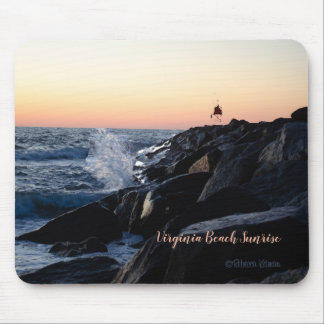 Sunrise at the Jetty - Virginia Beach July 02 2024 Mouse Mat
