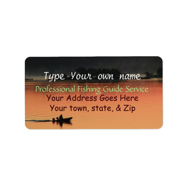 Sunrise at the Lake Labels-customise Label (Front)