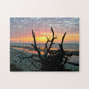 Sunrise at the ocean beach Key West, Florida Jigsaw Puzzle