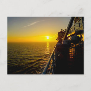 Sunrise at the Port of Zeebrugge Postcard