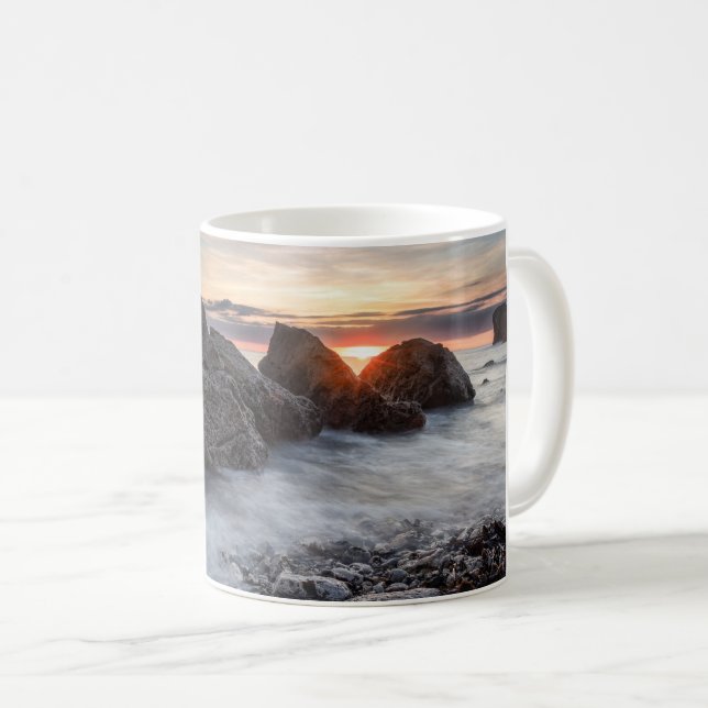 Sunrise at Trow Rocks, South Shields Mug (Front Right)