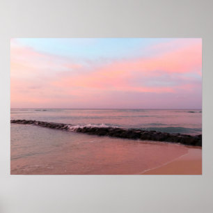 Sunrise at Waikiki Beach Poster