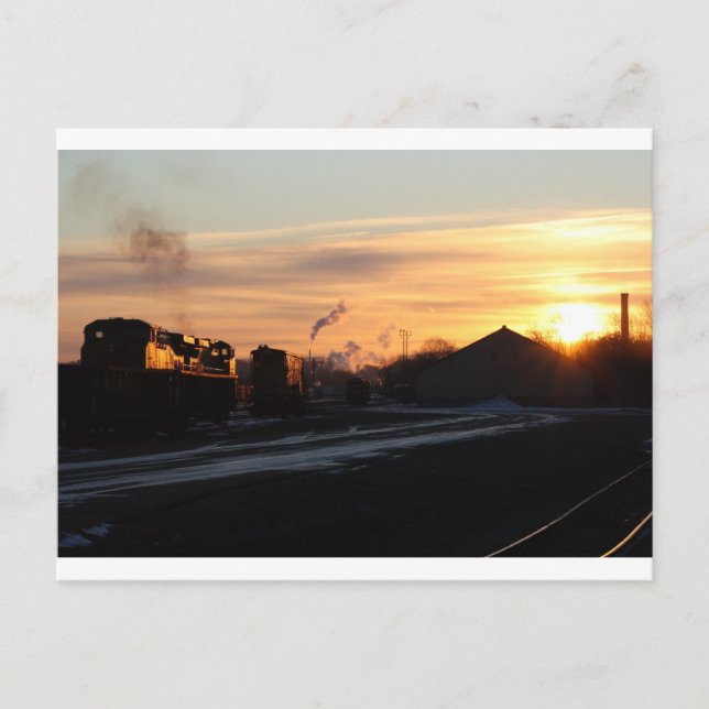 sunrise at west springfield yard postcard (Front)