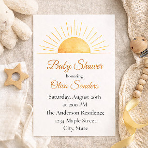 Sunrise Baby Shower Invitation