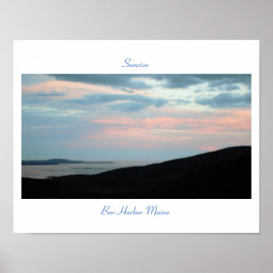 Sunrise Bar Harbour Maine Poster